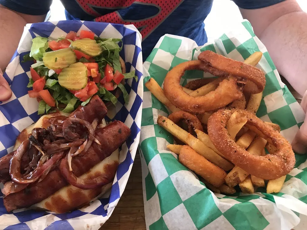 Half Onion Rings Half Fries