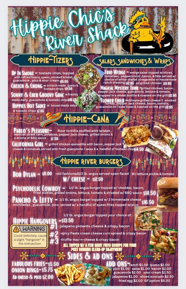 Hippie Chic's River Shack LLC Menu image 1