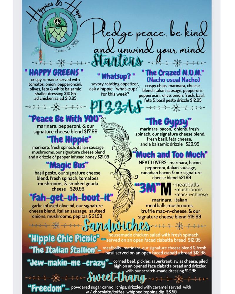 Hippie Chic's River Shack LLC Menu image 2